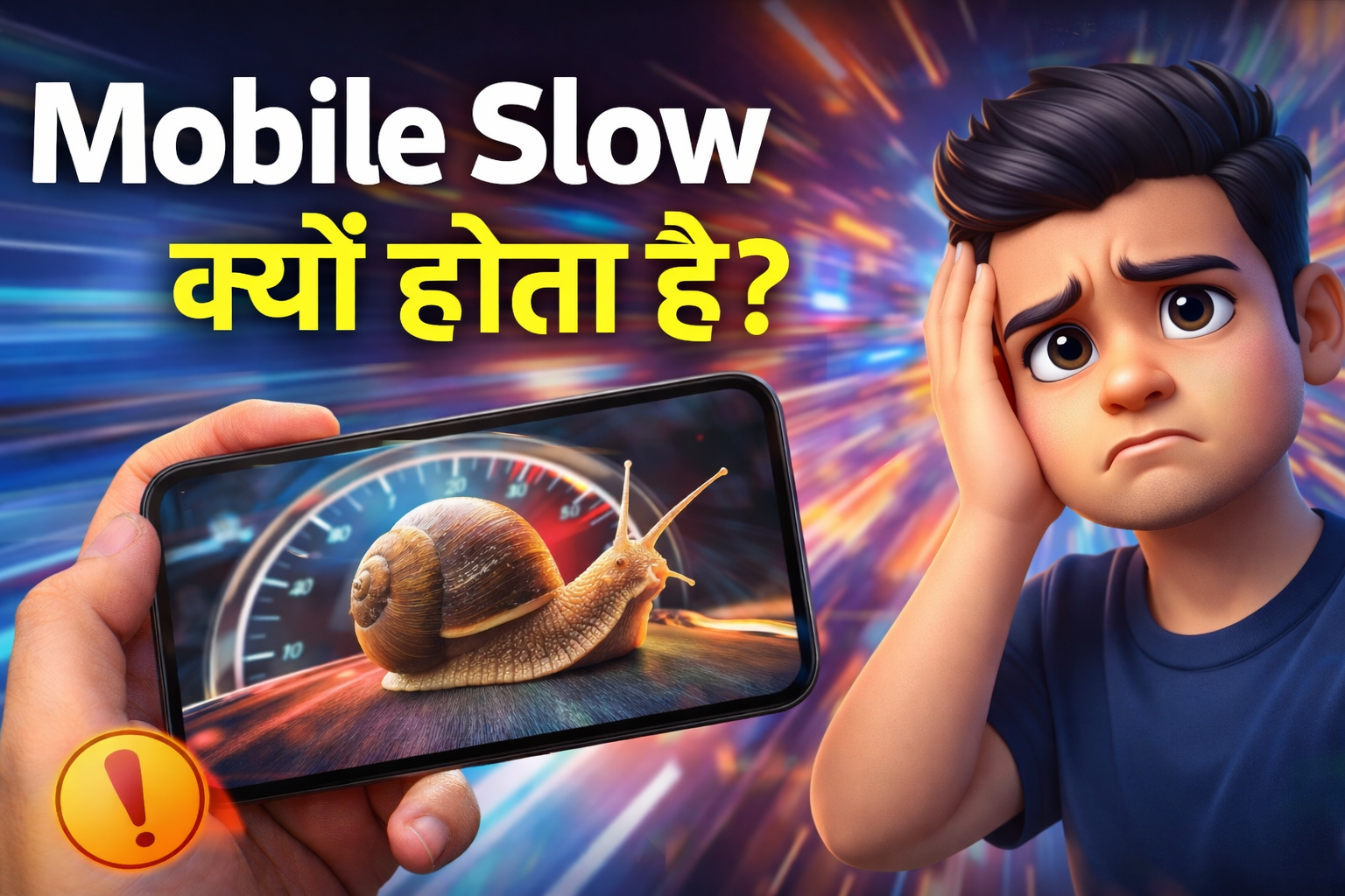 मोबाइल Slow क्यों होता है? — असली वजह और 20 Proven Fixes जो सच में काम करती हैं